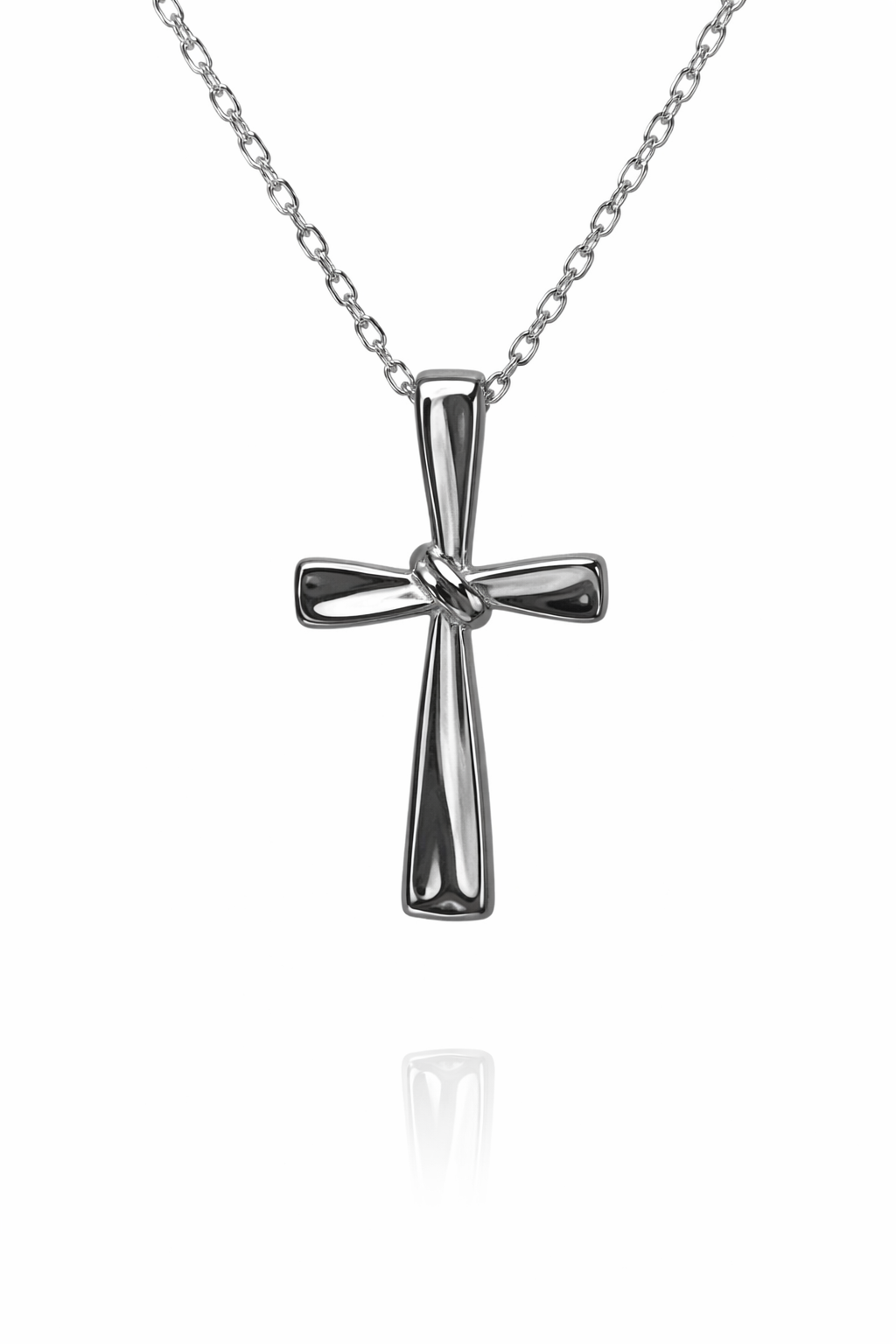 Sterling Silver Cross Pendant with Fine Cable Chain (11.50mm x 15.50mm) - XL070237B Sterling Silver Cross Pendant with Fine Cable Chain (11.50mm x 15.50mm) - XL070237B