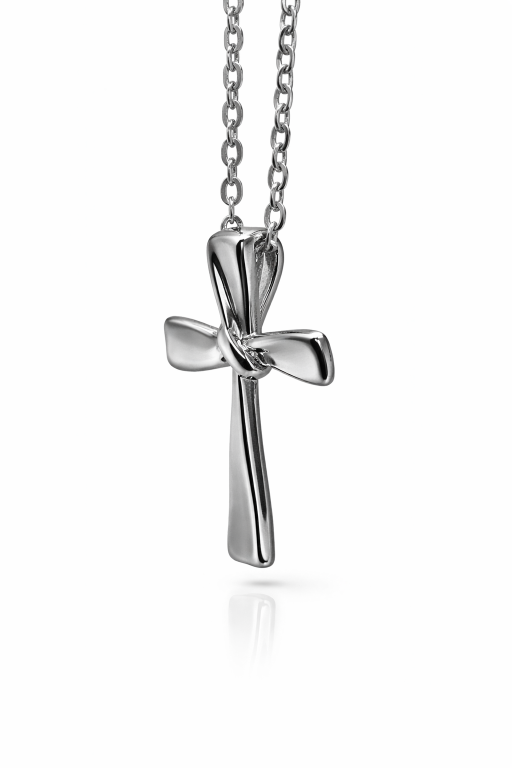 Sterling Silver Cross Pendant with Fine Cable Chain (11.50mm x 15.50mm) - XL070237B Sterling Silver Cross Pendant with Fine Cable Chain (11.50mm x 15.50mm) - XL070237B