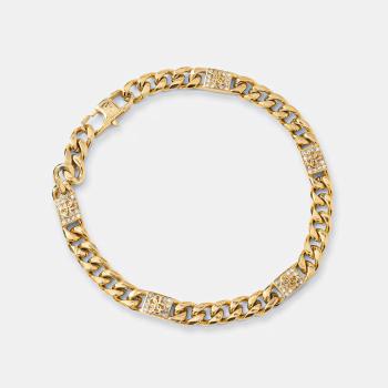 GUESS 4G Frontiers Stainless Steel Bracelet Gold Tone – JUMB06027JWYGL  