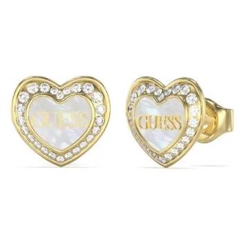 GUESS Amami Heart Crystal Earrings Gold – JUBE04028JWYGWHT  