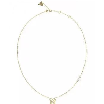 GUESS Butterfly Crystal Necklace Gold – JUBN04107JWYGT  