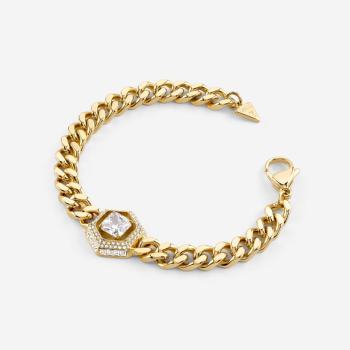 GUESS Lioness Queen Bracelet Gold-Tone Women's Statement Jewellery - JUBB06186JWYGL  