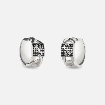 GUESS Mainline 15mm 4G Pave Earrings Silver - JUME06029JWSTT/U  