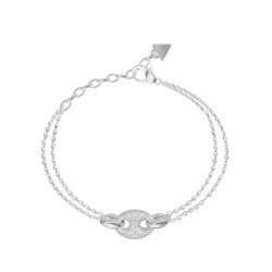 GUESS Marine Pavé Link Bracelet Silver – JUBB06222JWRHL  