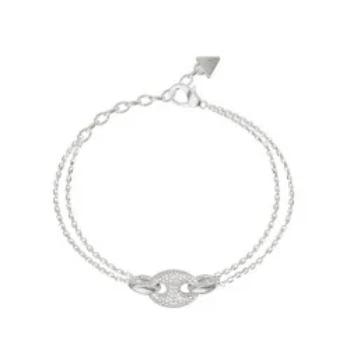 GUESS Marine Pavé Link Bracelet Silver – JUBB06222JWRHL  