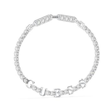 GUESS Scripted Crystal Tennis Bracelet Silver – JUBB04218JWRHT  