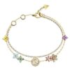 GUESS Secret Garden Floral Crystal Bracelet Gold – JUBB06029JWYGMCS