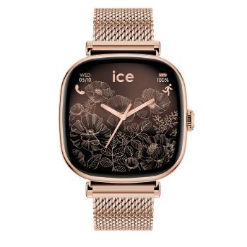 ICE Smart SQ 2.0 Rose Gold Milanese Smartwatch 1.70" AMOLED | Bluetooth Call Watch - 025233  