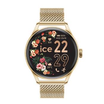ICE-Watch ICE Smart 2.0 Round 1.2 Gold Milanese Women's Smartwatch - 024655  