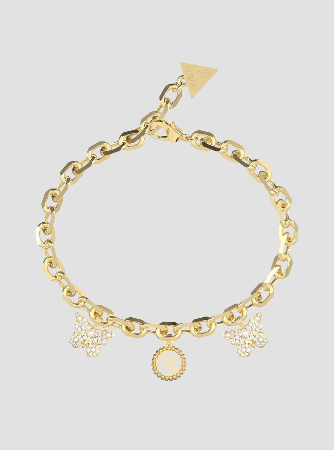 GUESS Borboleta 4G Charm Bracelet Gold – JUBB06130JWYGL  