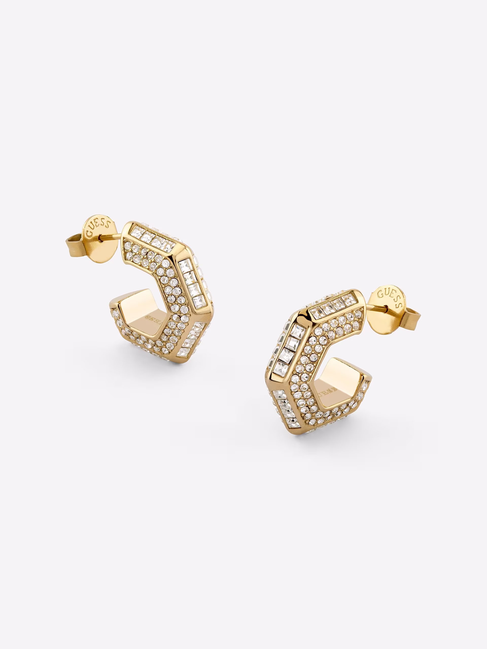 GUESS Lioness Queen Gold Crystal Earrings – JUBE06188JW-YG  