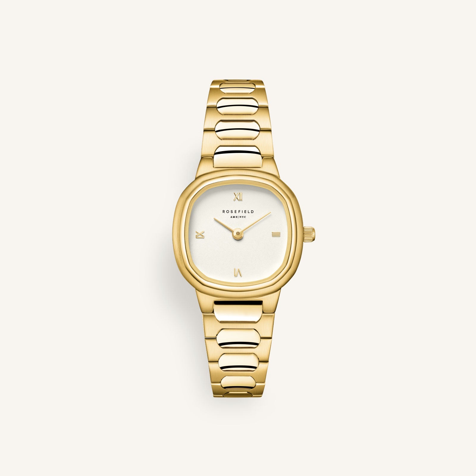 Rosefield Gaia XS Gold Women’s Watch – Petite Square Case Gold Bracelet Timepiece -  ORCGSG-OR04 WATCH 