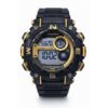 Pasnew Digital Sports Watch Black & Gold 50mm – 50M Water Resistant- PSE636GOLD