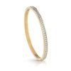GUESS Gold Colour My Day Bangle Bracelet | Crystal Gold Stainless Steel - UBB02248JWYGL