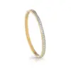 GUESS Gold Colour My Day Bangle Bracelet | Crystal Gold Stainless Steel - UBB02248JWYGL