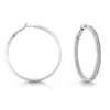 GUESS Color My Day Crystal Hoop Earrings Silver – JUBE02247JWRHT