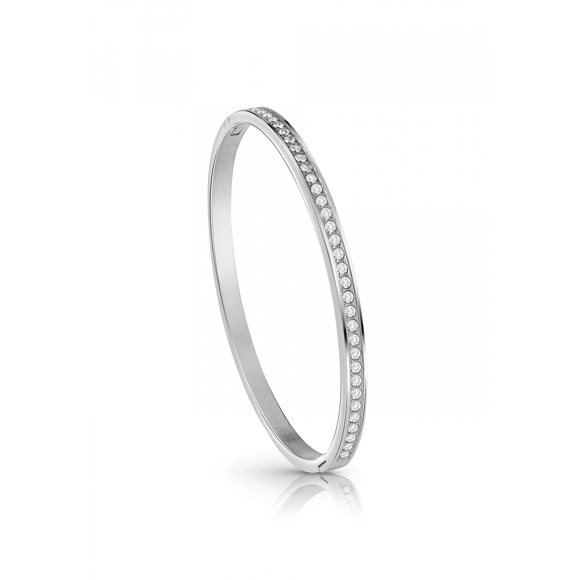 GUESS Clear Crystal Bangle Silver – UBB02248JWRHL GUESS Clear Crystal Bangle Silver – UBB02248JWRHL