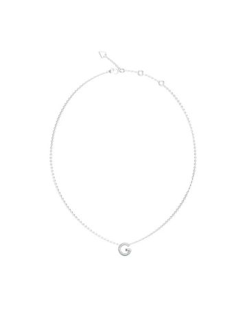 GUESS Silver Tone G Crystal Necklace – JUBN05441JWRHT/U  