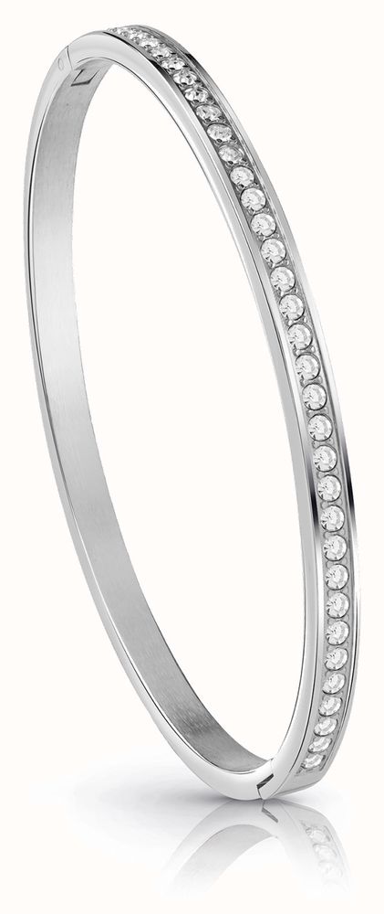 GUESS Clear Crystal Bangle Silver – UBB02248JWRHL GUESS Clear Crystal Bangle Silver – UBB02248JWRHL