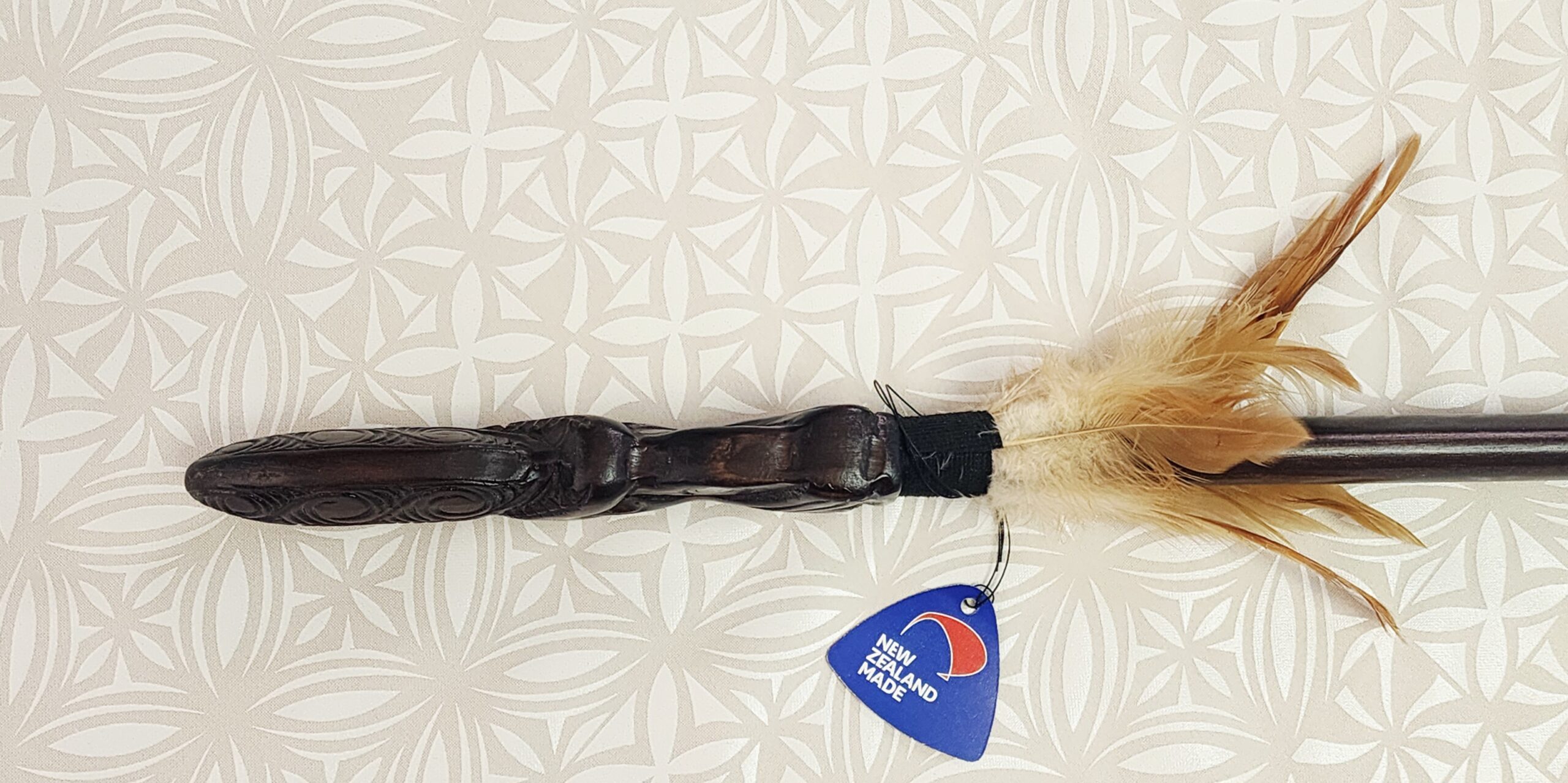 Full Size Hand Carved Māori Taiaha with Carved Head & Plain Shaft – 1520mm – Made in New Zealand - WS737 Seiko Full Size Hand Carved Māori Taiaha with Carved Head & Plain Shaft – 1520mm – Made in New Zealand - WS737 Seiko