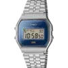 Casio A159WEVJ-2D Vintage Digital Watch – Made in Japan Blue Dial