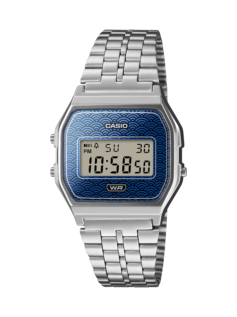 Casio A159WEVJ-2D Vintage Digital Watch – Made in Japan Blue Dial CASIO Casio A159WEVJ-2D Vintage Digital Watch – Made in Japan Blue Dial CASIO
