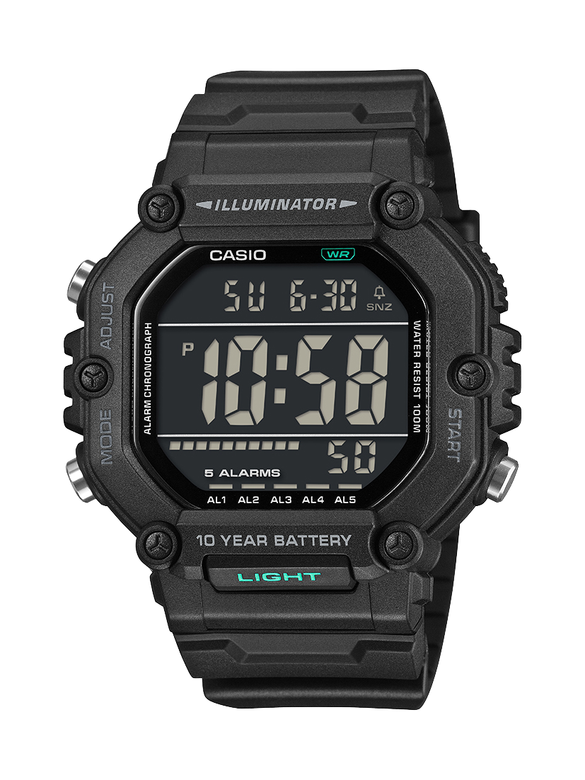 Casio AE1600HX-1B Digital Watch – Extra Long Strap & 10 Year Battery CASIO Casio AE1600HX-1B Digital Watch – Extra Long Strap & 10 Year Battery CASIO