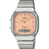 Casio AQ240E-4A Vintage Analogue Digital Watch – Salmon Pink Dial