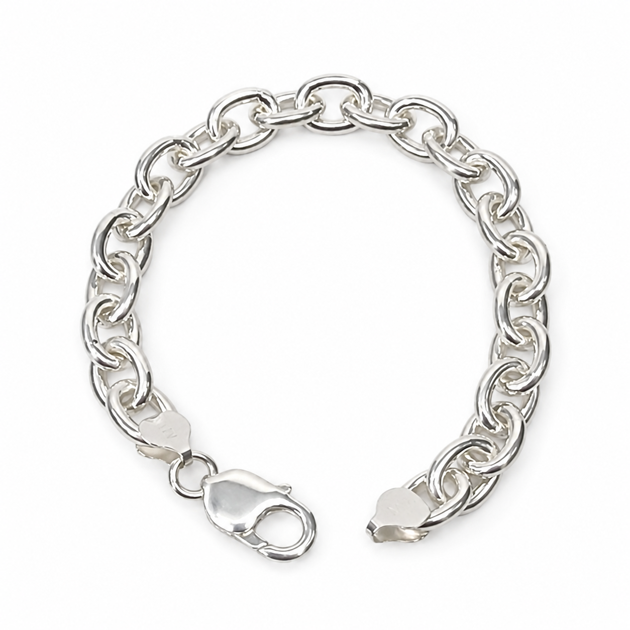 Sterling Silver Solid Cable Link Bracelet 19cm – Heavy Solid NZ Made Bracelet 34g - RCA200BL19 Seiko Sterling Silver Solid Cable Link Bracelet 19cm – Heavy Solid NZ Made Bracelet 34g - RCA200BL19 Seiko