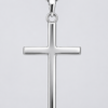 Sterling Silver Plain Cross Pendant 18mm x 33mm with Complimentary Sterling Silver Chain - 18079163 Seiko Sterling Silver Plain Cross Pendant 18mm x 33mm with Complimentary Sterling Silver Chain - 18079163 Seiko