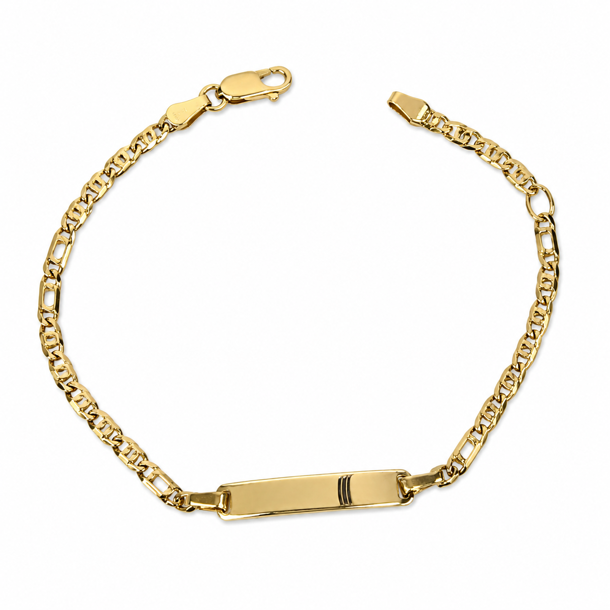 9ct Yellow Gold Adjustable ID Bracelet 17.5cm–20cm | 3mm Link - 9KOT080/ID Seiko 9ct Yellow Gold Adjustable ID Bracelet 17.5cm–20cm | 3mm Link - 9KOT080/ID Seiko