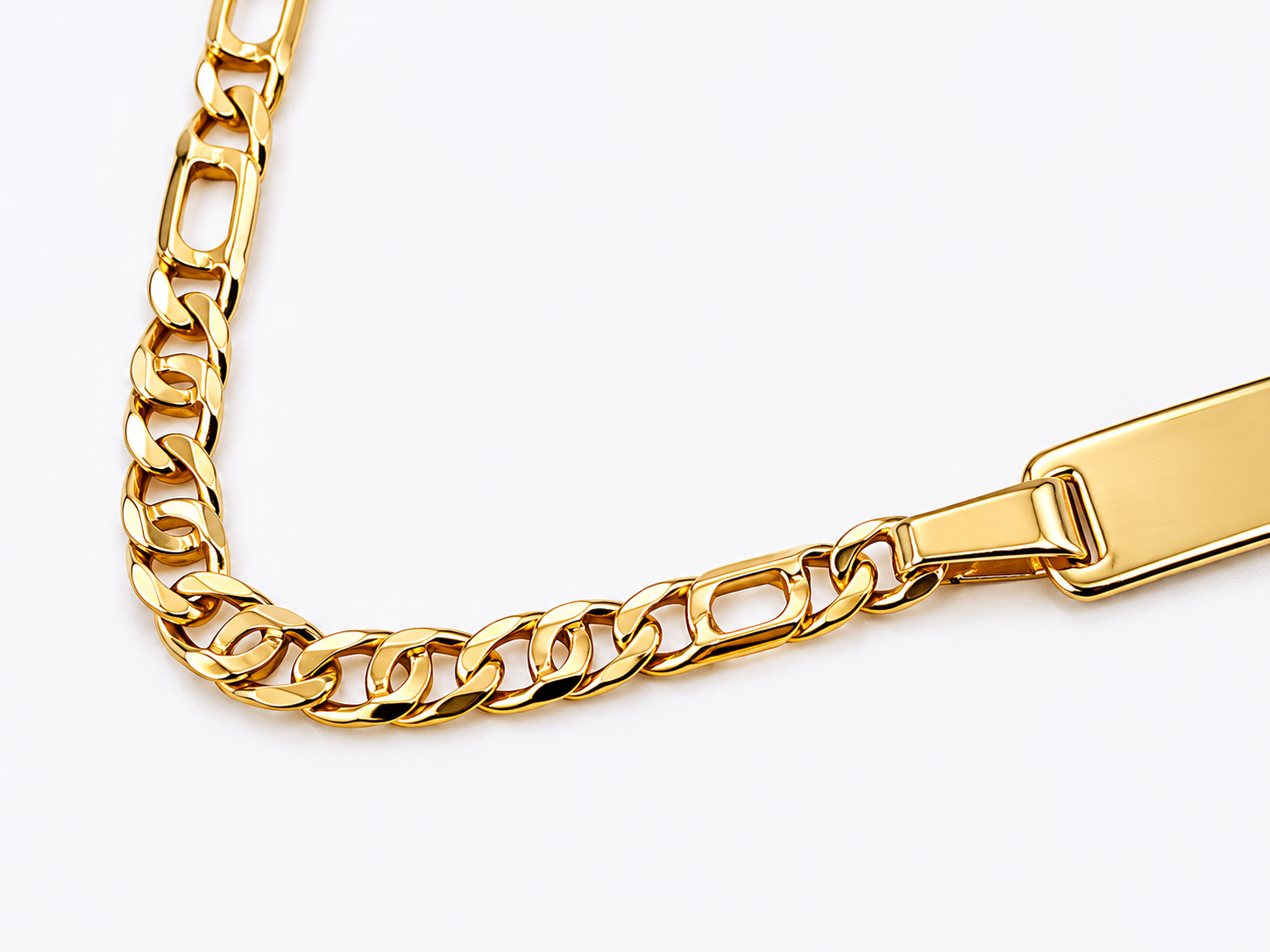 9ct Yellow Gold Adjustable ID Bracelet 17.5cm–20cm | 3mm Link - 9KOT080/ID Seiko 9ct Yellow Gold Adjustable ID Bracelet 17.5cm–20cm | 3mm Link - 9KOT080/ID Seiko