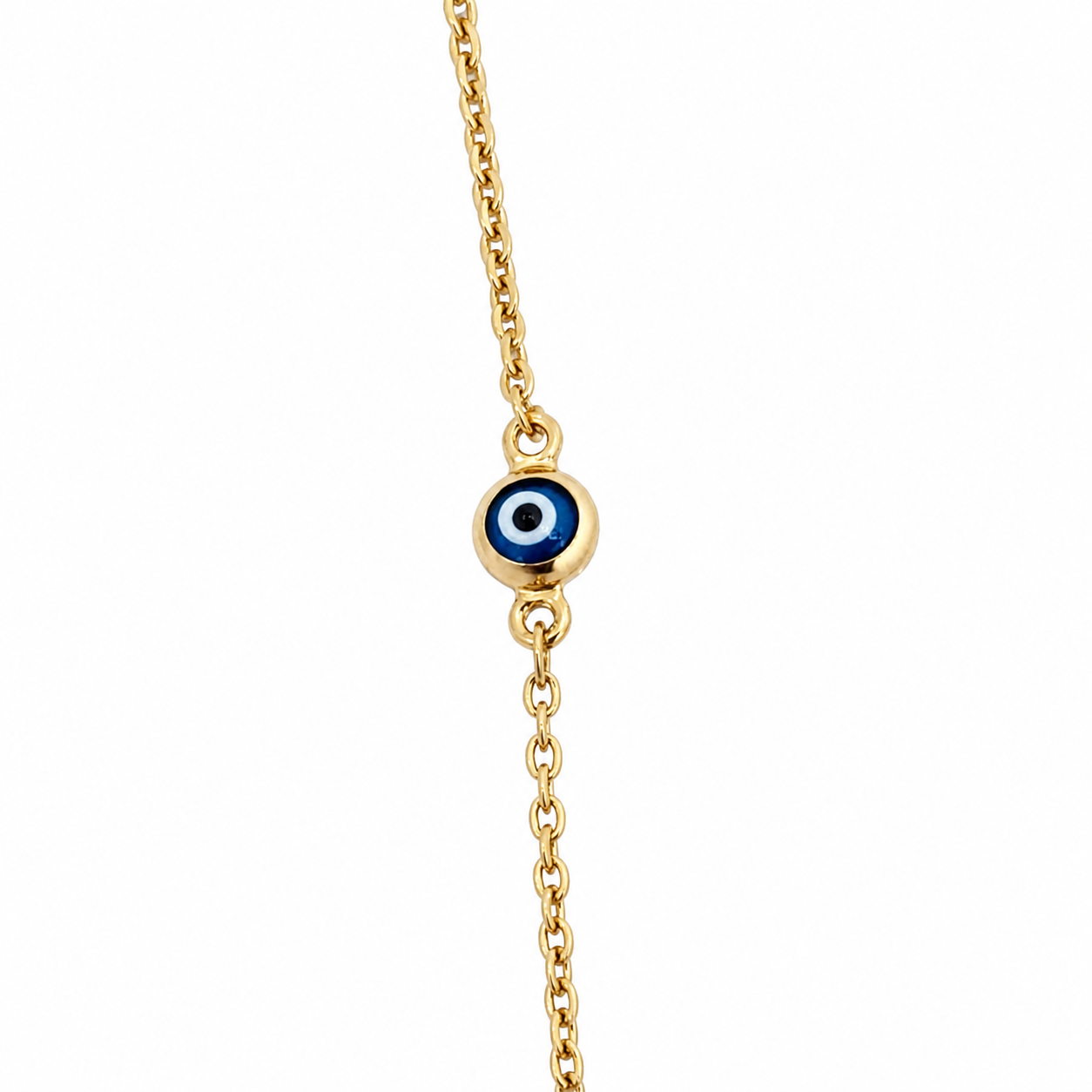 9ct Yellow Gold Cross & Evil Eye Adjustable Bracelet 18.5cm - 1930.9BR Seiko 9ct Yellow Gold Cross & Evil Eye Adjustable Bracelet 18.5cm - 1930.9BR Seiko