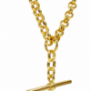 9ct Yellow Gold T-Bar Necklace Solid B3 Round Belcher Chain 50cm – 23.80 Grams - 9CTBO3FOB-50CM