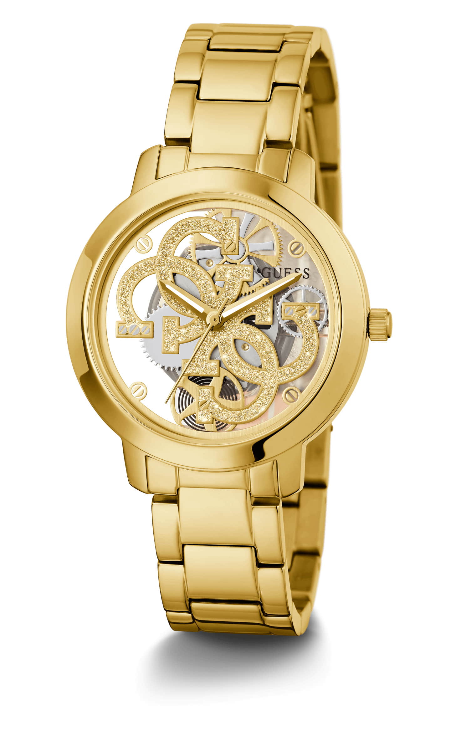 Guess Quattro Gold Round Dial Quartz Analog Women Watch - GW0300L2 GUESS Guess Quattro Gold Round Dial Quartz Analog Women Watch - GW0300L2 GUESS