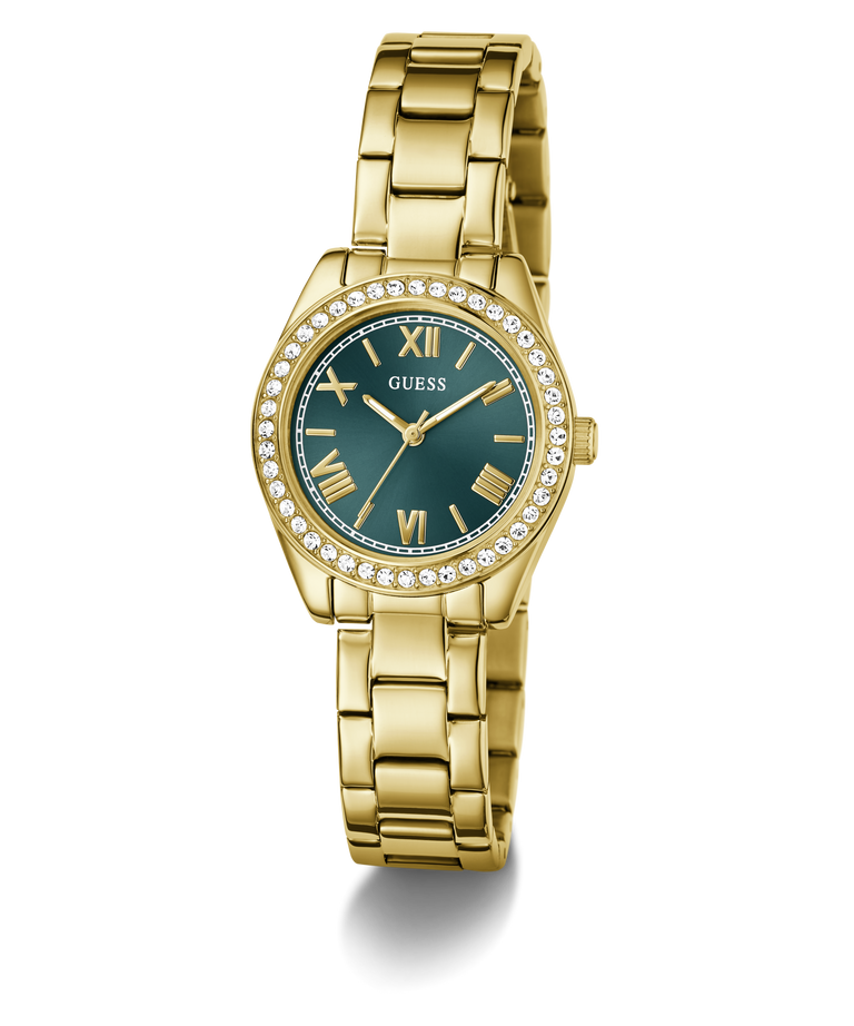 GUESS Mini Luna Teal GW0841L9 Ladies Mini Luna Gold Tone Analog Watch GUESS GUESS Mini Luna Teal GW0841L9 Ladies Mini Luna Gold Tone Analog Watch GUESS