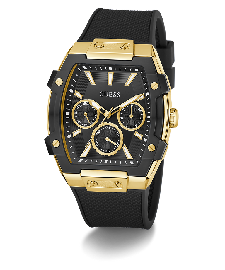 GUESS Phoenix Men's Black Gold Tone Multi-Function Watch 44mm GW0956G2 GUESS 