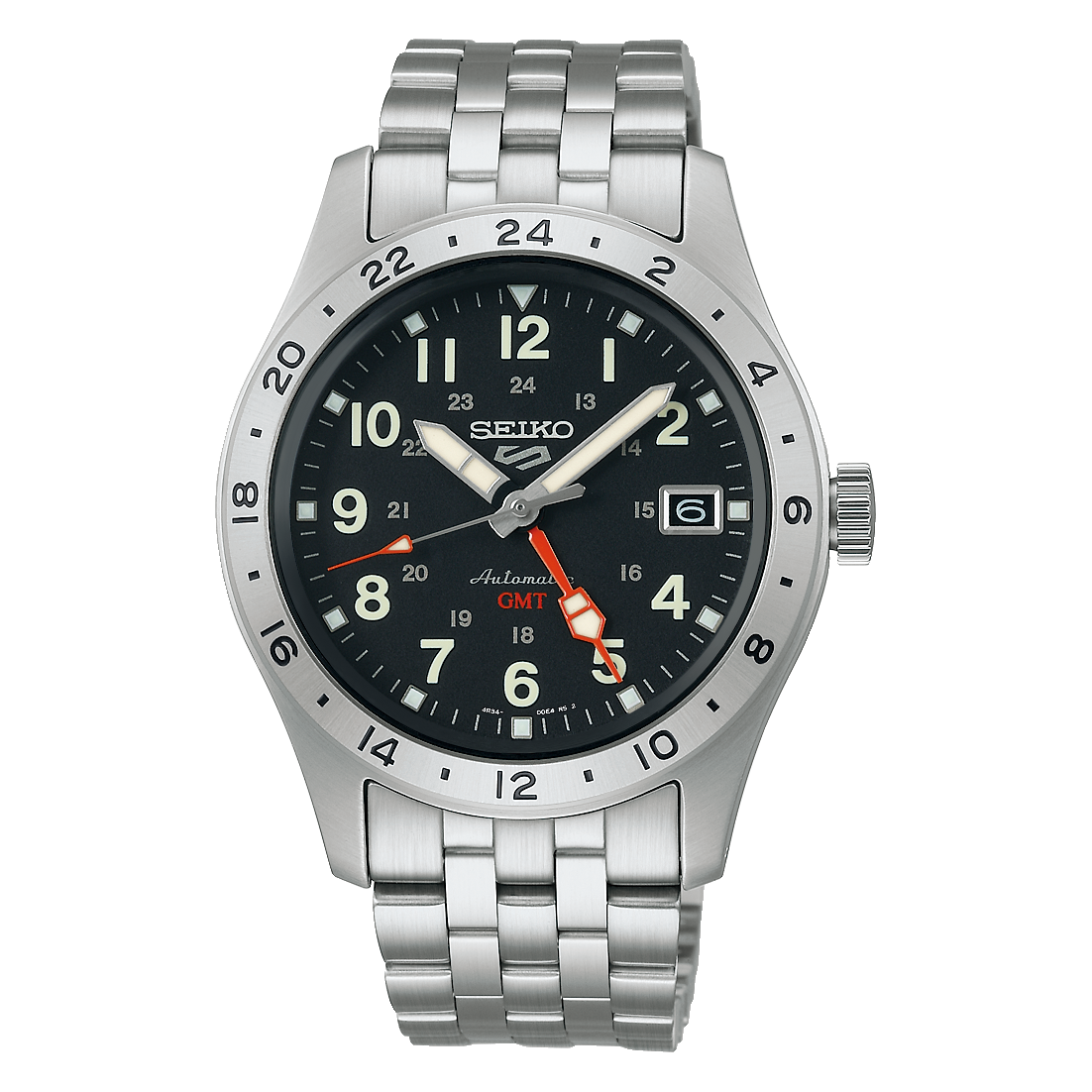 Seiko 5 Sports Field GMT Automatic Men’s Watch SSK023K1 Black Dial Stainless Steel NIXON, WATCH Seiko 5 Sports Field GMT Automatic Men’s Watch SSK023K1 Black Dial Stainless Steel NIXON, WATCH