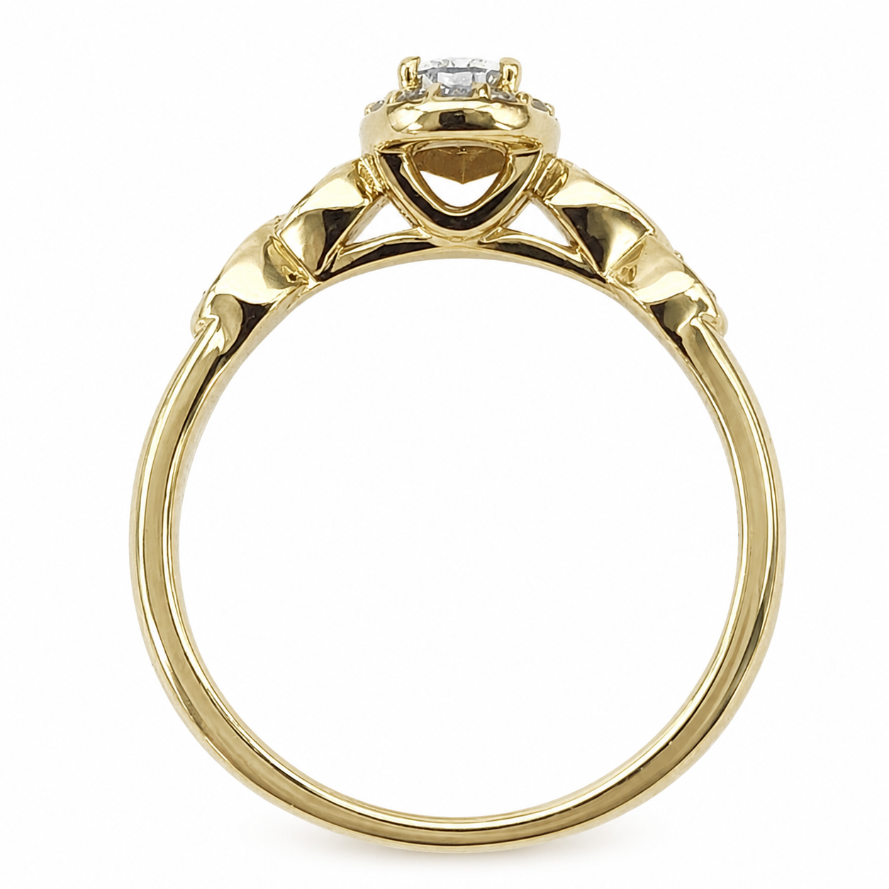 9ct Yellow Gold Pear Shape Lab-Grown Diamond Halo Ring – 0.36ct Total Diamond Weight - AURG4055L Seiko 9ct Yellow Gold Pear Shape Lab-Grown Diamond Halo Ring – 0.36ct Total Diamond Weight - AURG4055L Seiko