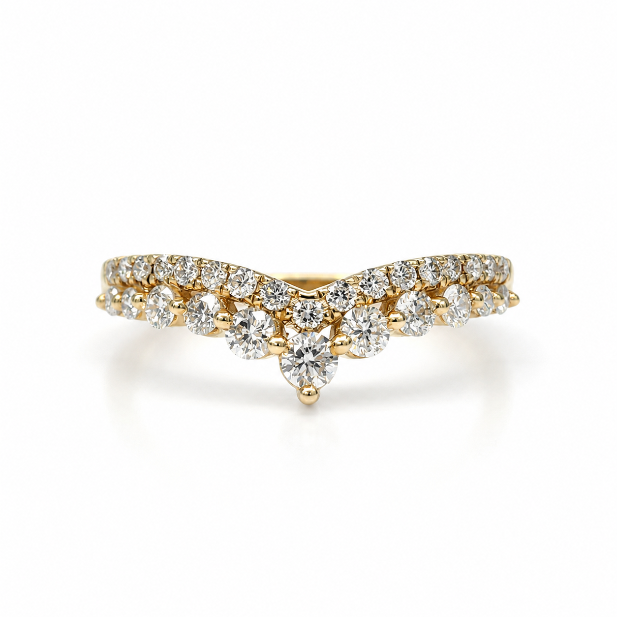 9ct Yellow Gold 0.55ct Lab Grown Diamond Wishbone Chevron Ring – EF/VS - AURG1259 Seiko 9ct Yellow Gold 0.55ct Lab Grown Diamond Wishbone Chevron Ring – EF/VS - AURG1259 Seiko