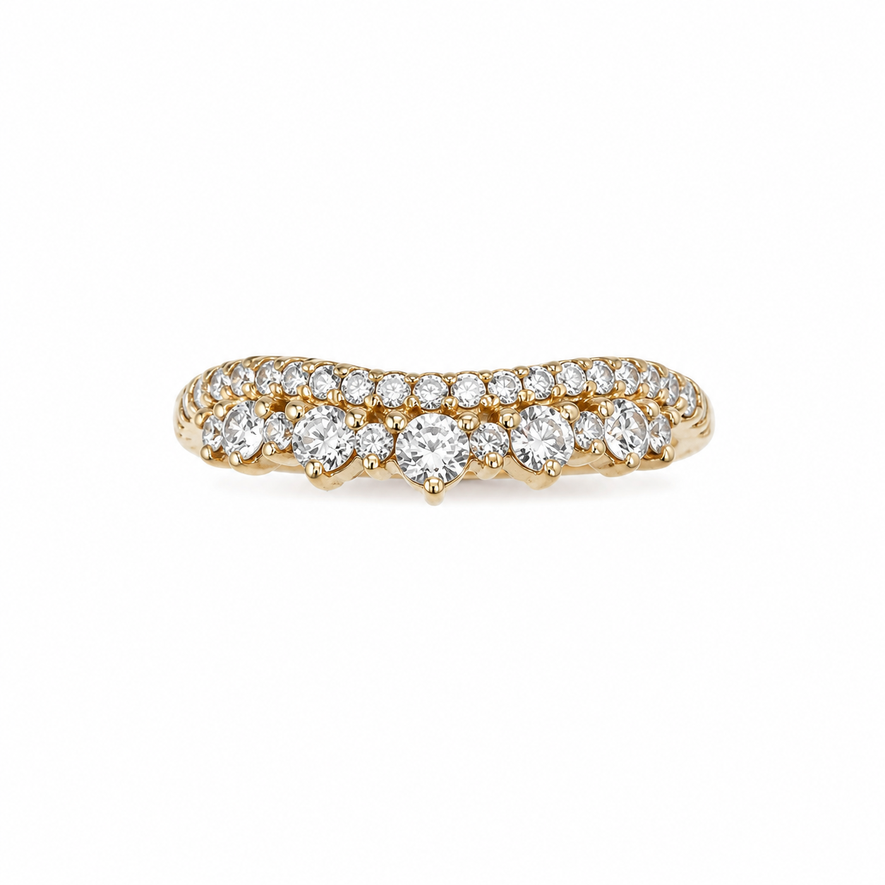 9ct Yellow Gold Lab-Grown Diamond Crown Ring 0.51ct EF/VS - AURG876 Seiko 9ct Yellow Gold Lab-Grown Diamond Crown Ring 0.51ct EF/VS - AURG876 Seiko