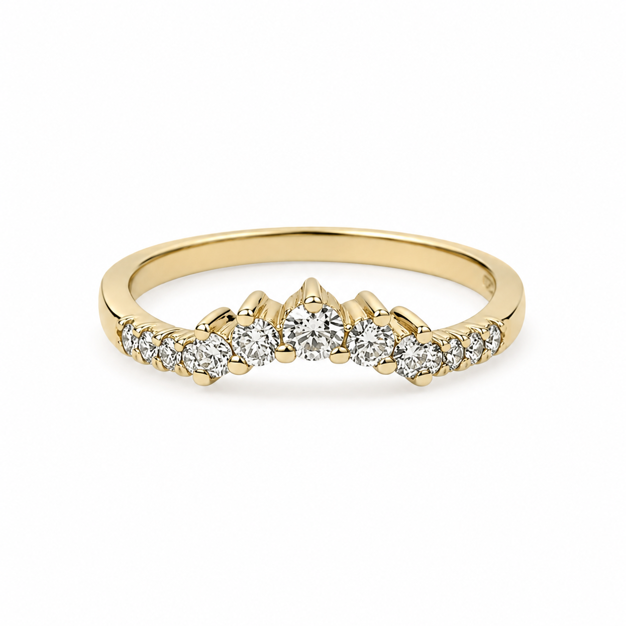 9ct Yellow Gold Lab-Grown Diamond Curved Wishbone Ring 0.30ct EF/VS - AURG8789YG Seiko 9ct Yellow Gold Lab-Grown Diamond Curved Wishbone Ring 0.30ct EF/VS - AURG8789YG Seiko