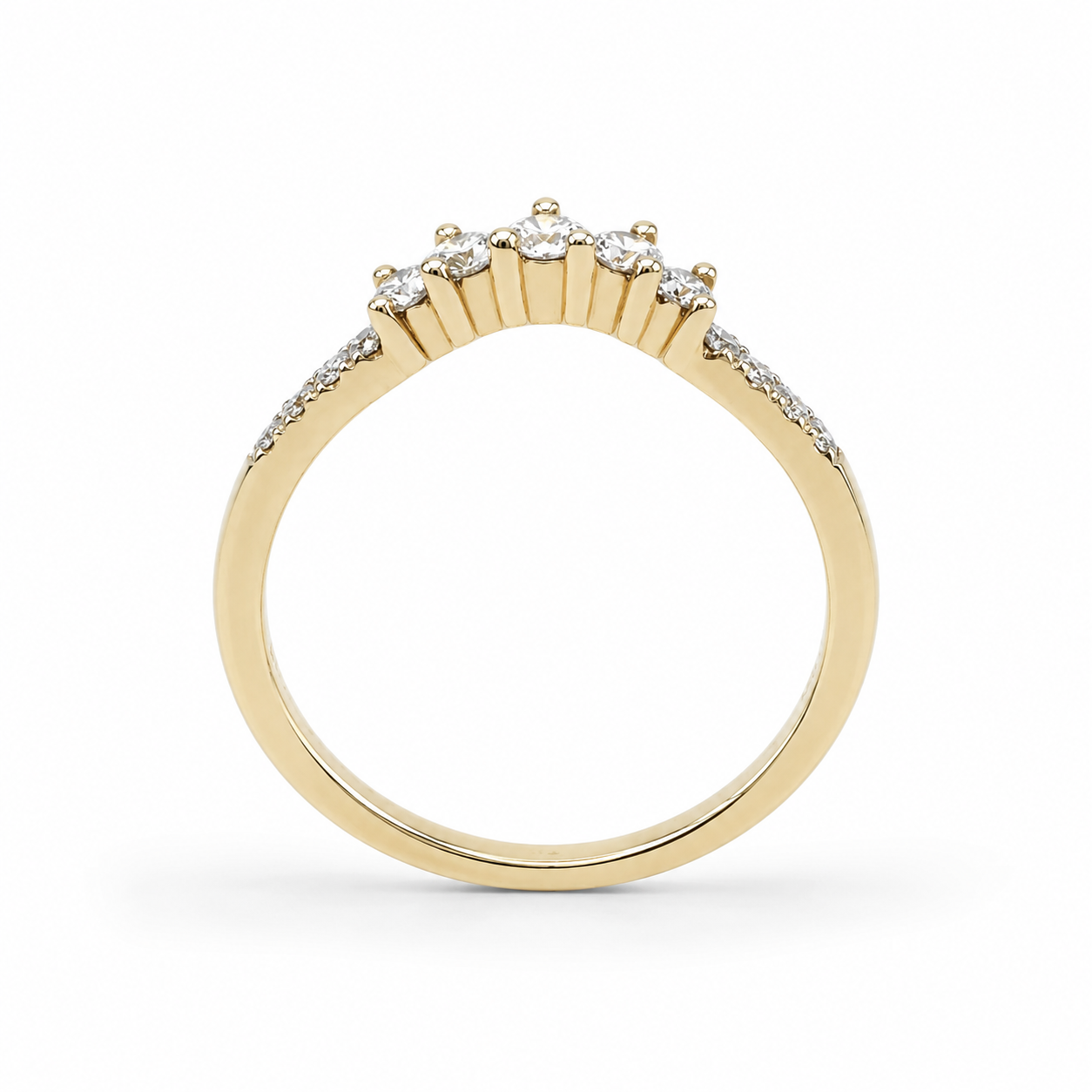 9ct Yellow Gold Lab-Grown Diamond Curved Wishbone Ring 0.30ct EF/VS - AURG8789YG Seiko 9ct Yellow Gold Lab-Grown Diamond Curved Wishbone Ring 0.30ct EF/VS - AURG8789YG Seiko