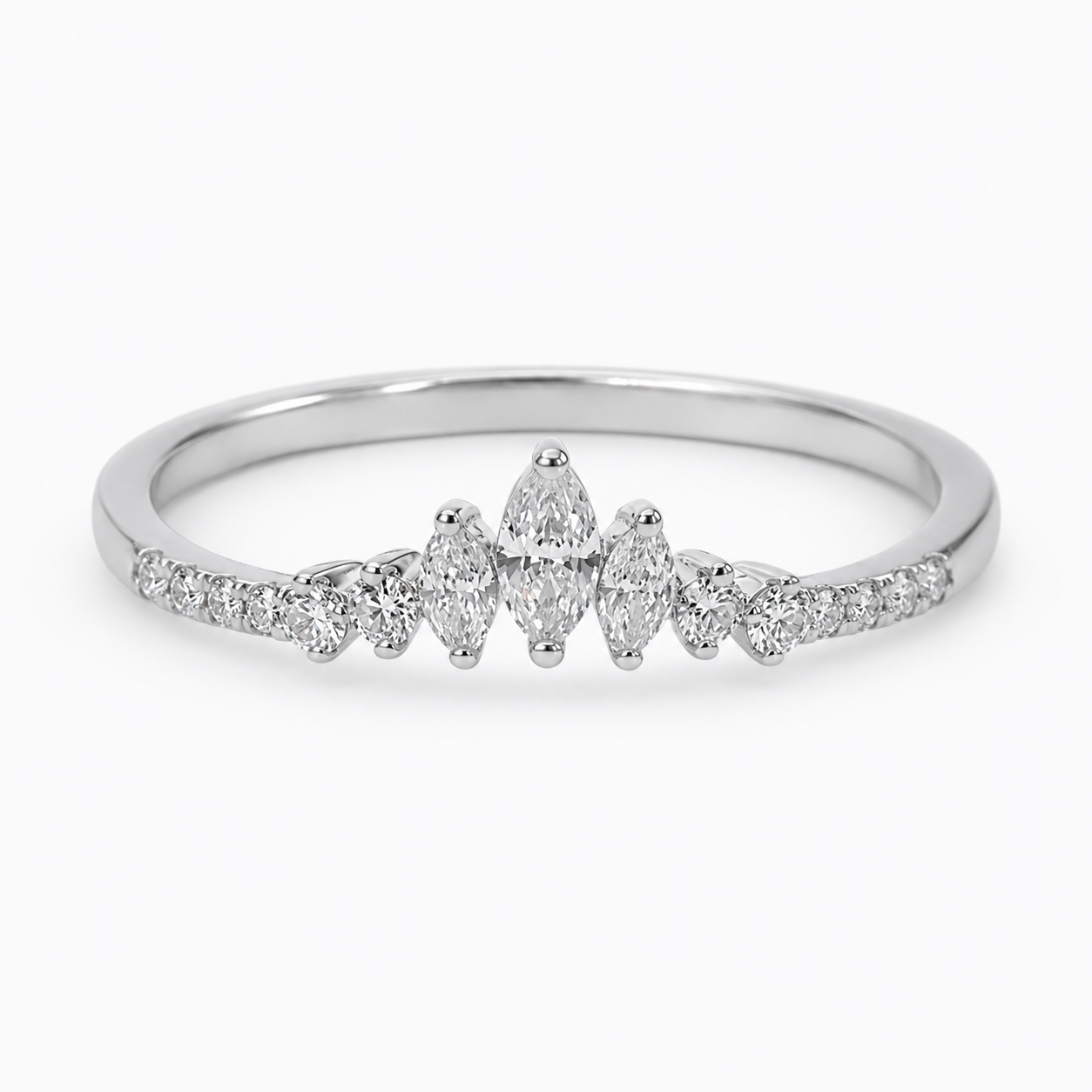 9ct White Gold Lab-Grown Diamond Crown Ring 0.25ct EF/VS - AURG1260 Seiko 9ct White Gold Lab-Grown Diamond Crown Ring 0.25ct EF/VS - AURG1260 Seiko