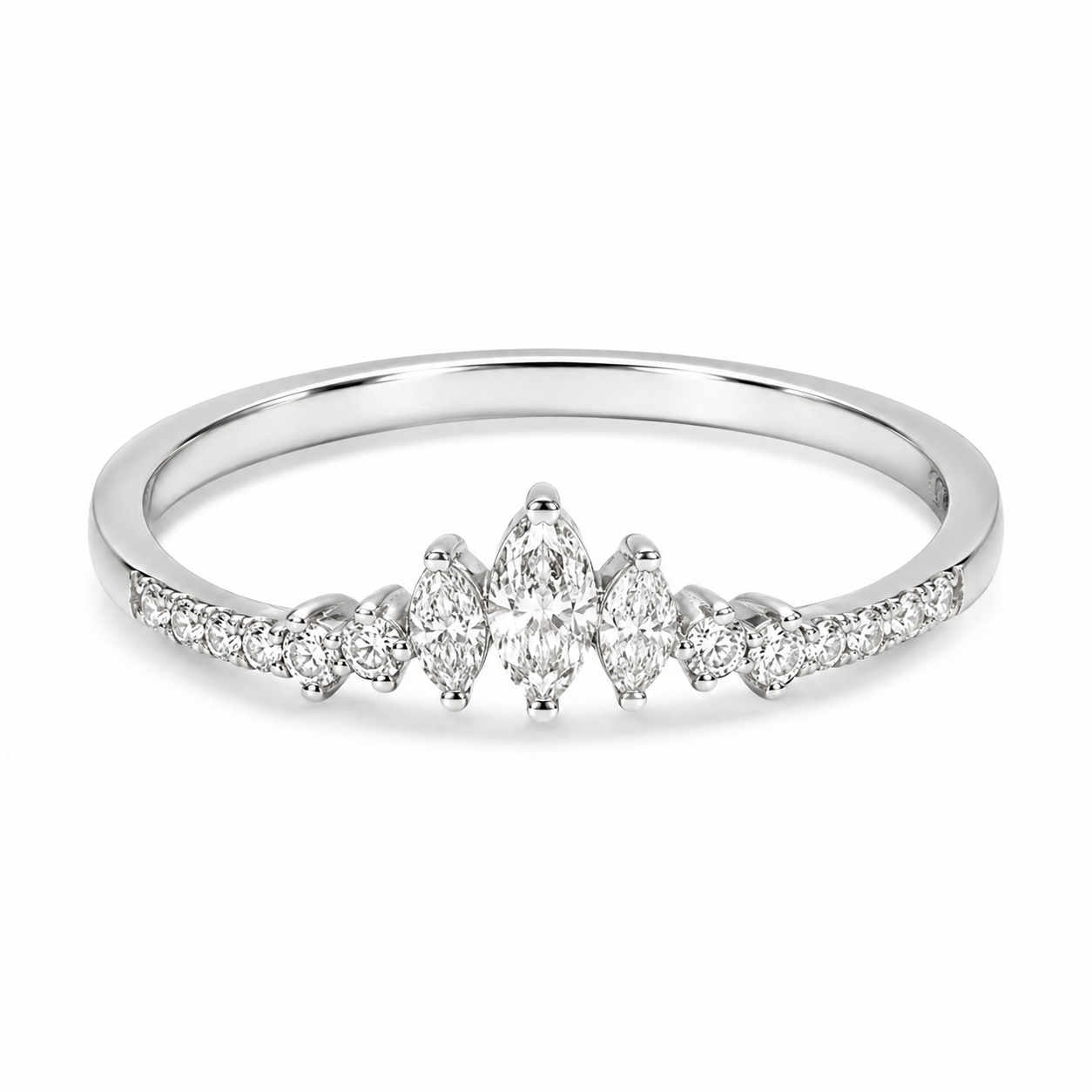 9ct White Gold Lab-Grown Diamond Crown Ring 0.25ct EF/VS - AURG1260 Seiko 9ct White Gold Lab-Grown Diamond Crown Ring 0.25ct EF/VS - AURG1260 Seiko