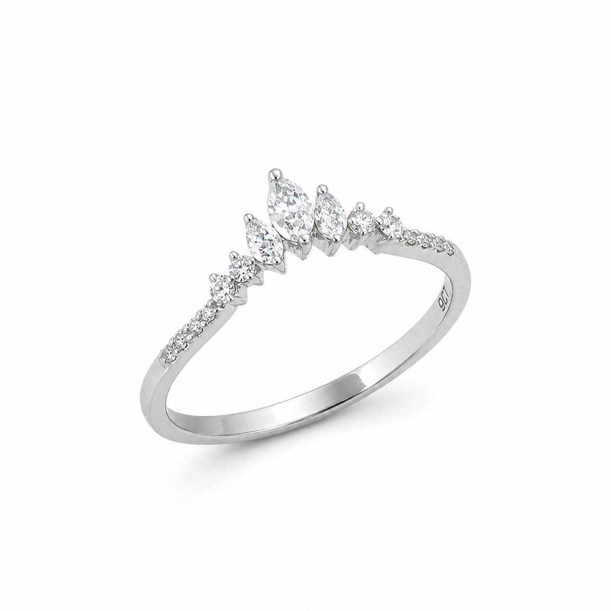 9ct White Gold Lab-Grown Diamond Crown Ring 0.25ct EF/VS - AURG1260 Seiko 9ct White Gold Lab-Grown Diamond Crown Ring 0.25ct EF/VS - AURG1260 Seiko