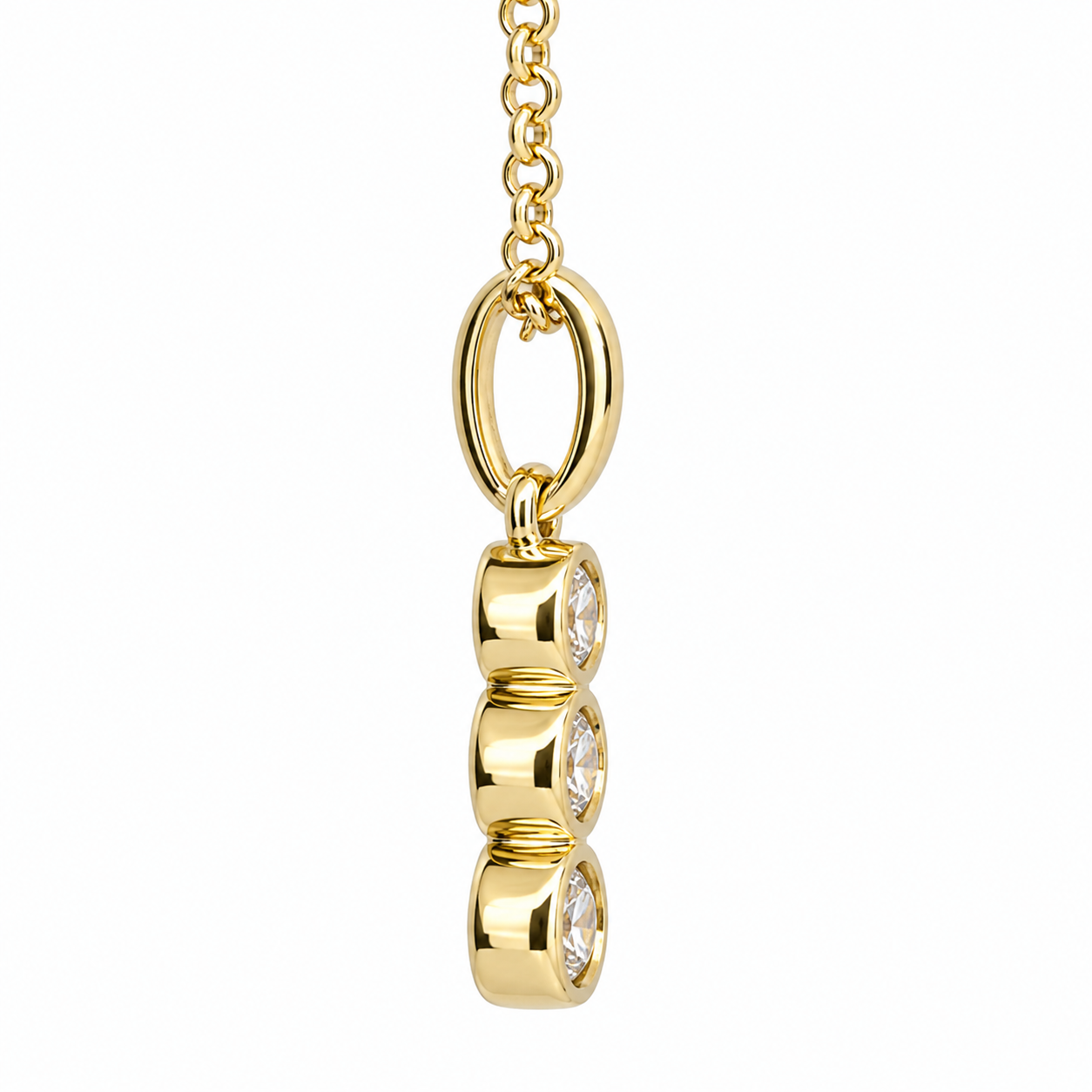 9ct Yellow Gold Lab-Grown Diamond Three-Stone Bezel Pendant & Chain – 0.32ct Total Diamond Weight - AUPD4051L Seiko 9ct Yellow Gold Lab-Grown Diamond Three-Stone Bezel Pendant & Chain – 0.32ct Total Diamond Weight - AUPD4051L Seiko