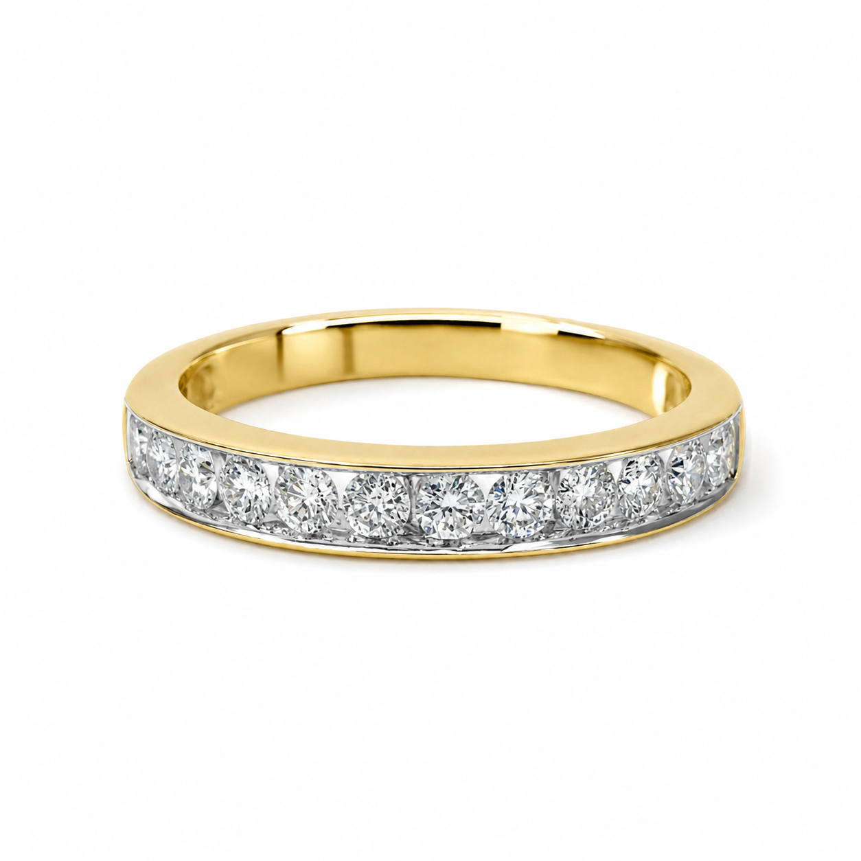9ct Yellow Gold Natural Diamond Channel Set Ring – 0.50ct - IGR20773 21st Keys 