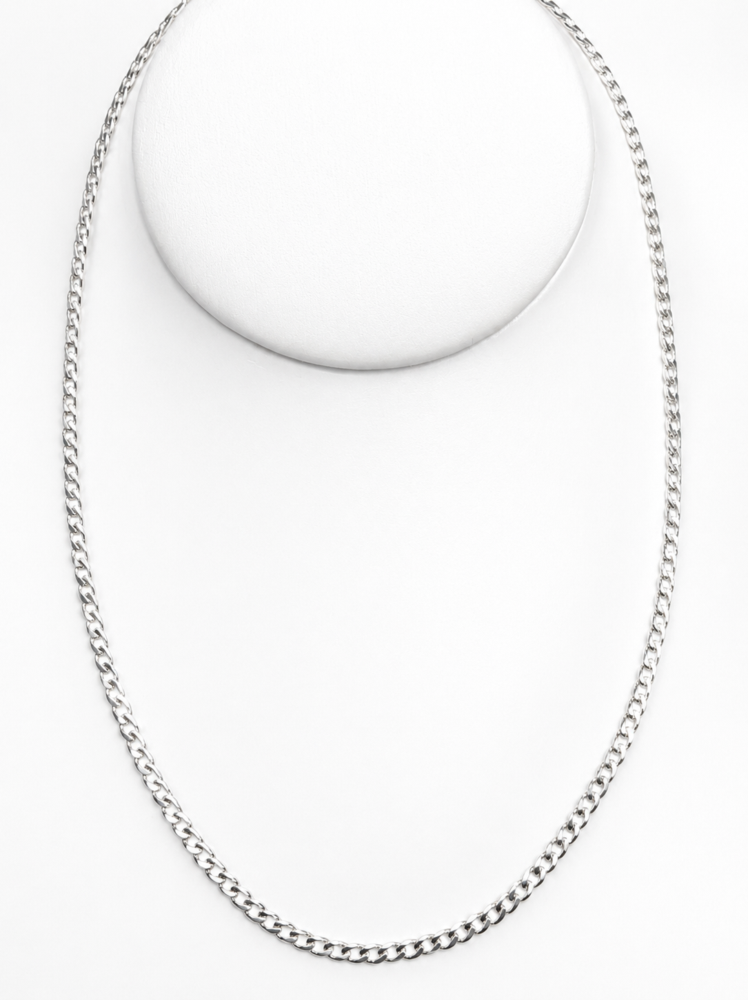 Sterling Silver Ultra Flat Bevel Sided Diamond Cut 80 Gauge Curb Link Chain – UFBSCD80 21ST MIRROR KEYS 