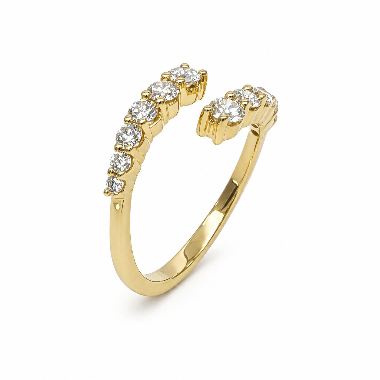 10ct Yellow Gold 1.00ct TDW Diamond Open Wrap Ring - AUCRG4613 Seiko 10ct Yellow Gold 1.00ct TDW Diamond Open Wrap Ring - AUCRG4613 Seiko